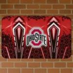 Ohio State Buckeyes Graphic Stripes Scarlet Doormat
