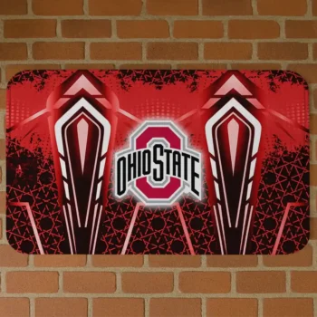 Ohio State Buckeyes Graphic Stripes Scarlet Doormat