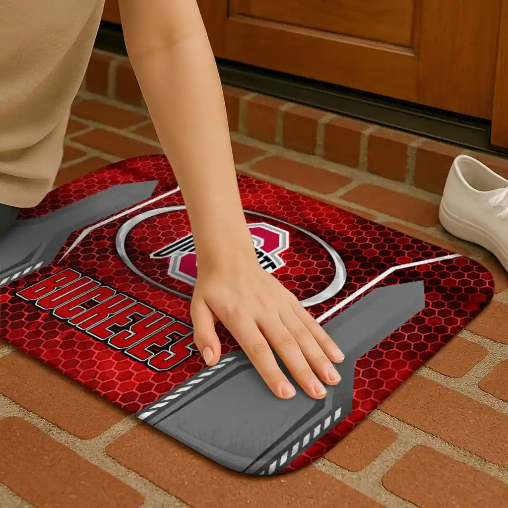ohio-state-buckeyes-hexagon-oval-scarlet-doormat-premium-grade.webp