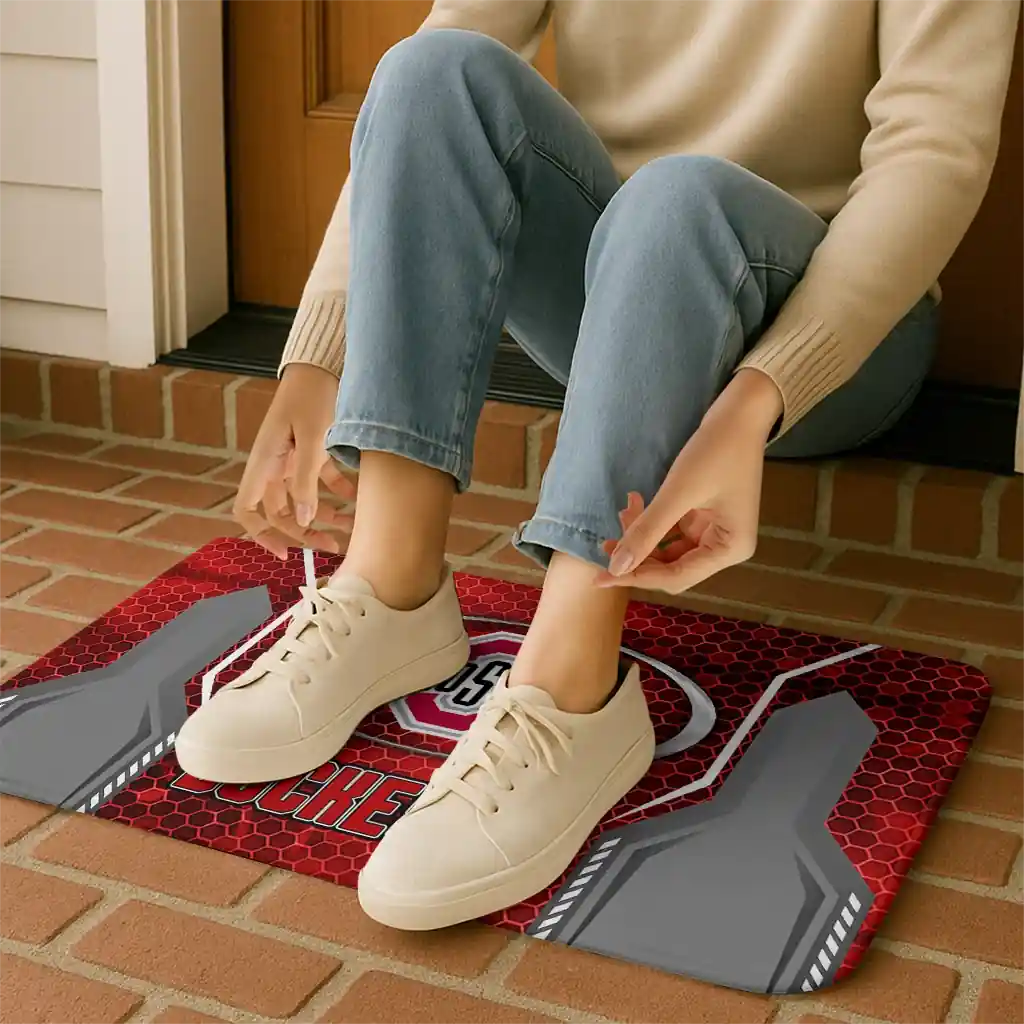 ohio-state-buckeyes-hexagon-oval-scarlet-doormat-top-rated.webp