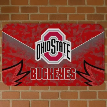 Ohio State Buckeyes Layered Lines Scarlet Doormat