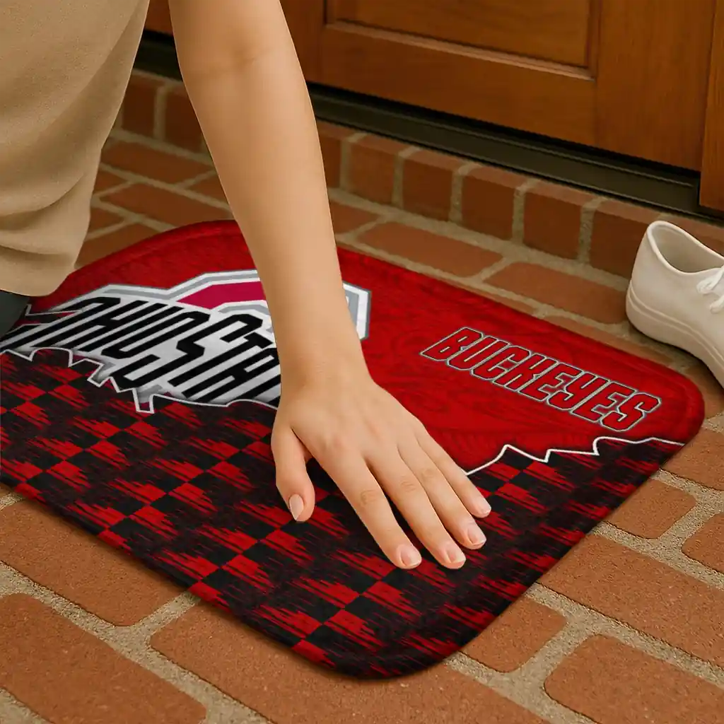 ohio-state-buckeyes-tribal-detailing-scarlet-black-doormat-premium-grade.webp
