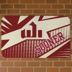 oklahoma-sooners-sharp-flash-crimson-doormat-best-selling.webp