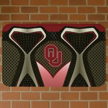 Oklahoma Sooners Torso Pattern White Crocs Doormat