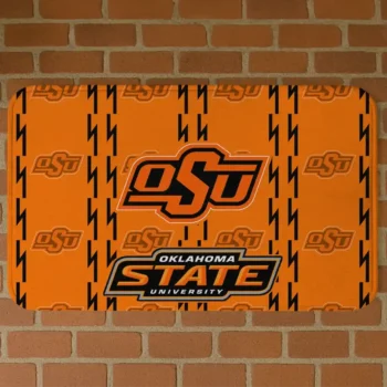 Oklahoma State Cowboys Bolt Row Orange Doormat