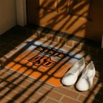 oklahoma-state-cowboys-pixel-blur-orange-doormat-best-selling.webp