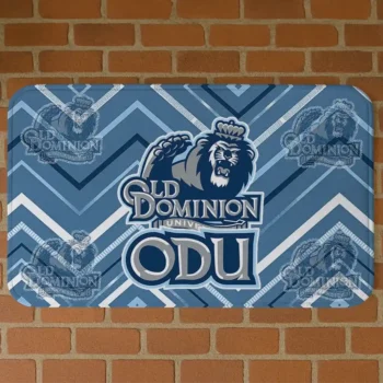 Old Dominion Monarchs Chevron Geometrics Blue Doormat
