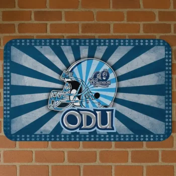 Old Dominion Monarchs Helmet Centerpiece Blue Doormat