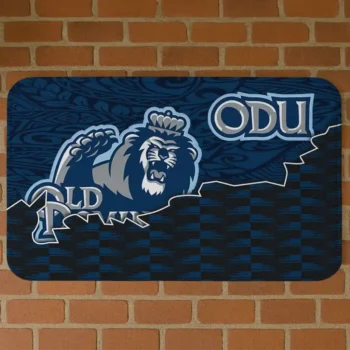Old Dominion Monarchs Tribal Detailing Blue Black Doormat