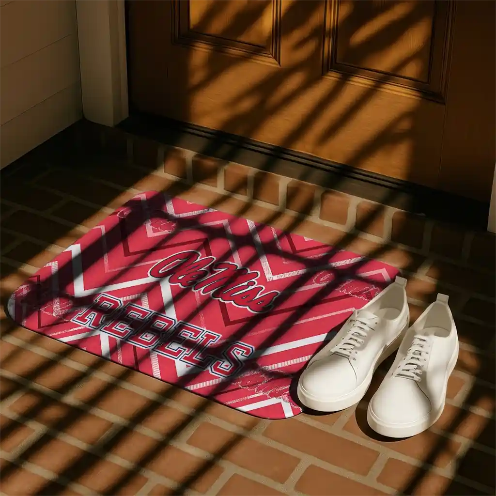 ole-miss-rebels-chevron-geometrics-red-doormat-trendy.webp