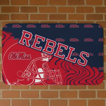 Ole Miss Rebels Football Pride Red Doormat