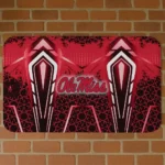 Ole Miss Rebels Graphic Stripes Red Doormat
