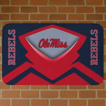 Ole Miss Rebels Ninja Mesh Red Doormat