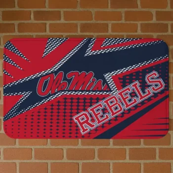 Ole Miss Rebels Sharp Flash Red Doormat