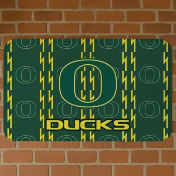 Oregon Ducks Bolt Row Green Doormat