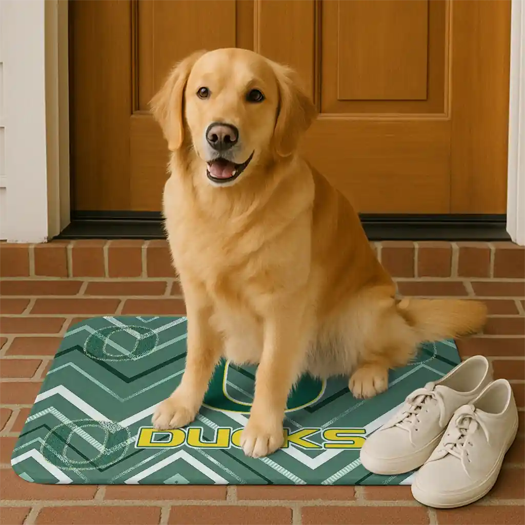 oregon-ducks-chevron-geometrics-green-doormat-high-quality.webp