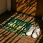 oregon-ducks-helmet-illustration-green-doormat-best-selling.webp