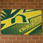 oregon-ducks-sharp-flash-green-doormat-best-selling.webp