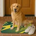 oregon-ducks-sharp-flash-green-doormat-best-selling.webp