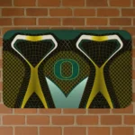 Oregon Ducks Torso Pattern Gold Crocs Doormat