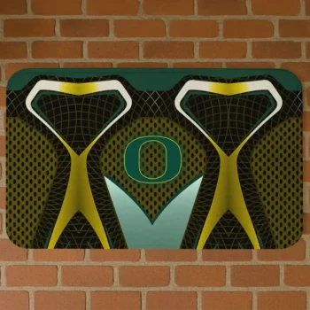 Oregon Ducks Torso Pattern Gold Crocs Doormat