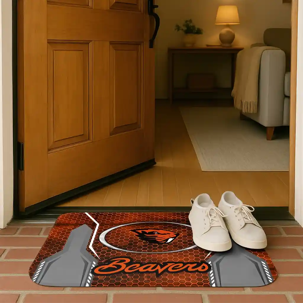 oregon-state-beavers-hexagon-oval-orange-doormat-fashion-forward.webp