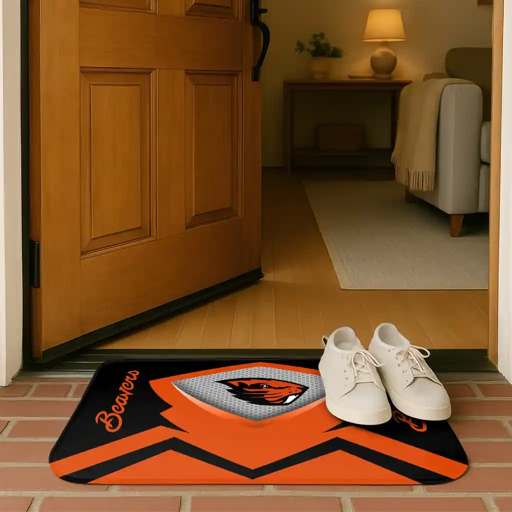 oregon-state-beavers-ninja-mesh-orange-doormat-fashion-forward.webp