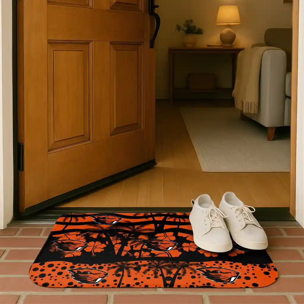 oregon-state-beavers-palm-silhouette-orange-black-doormat-fashion-forward.webp