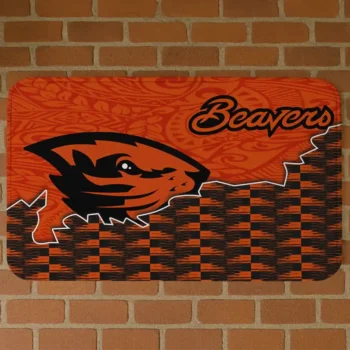 Oregon State Beavers Tribal Detailing Orange Black Doormat
