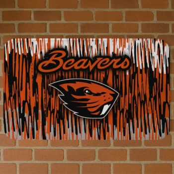 Oregon State Beavers Vertical Flow Orange Doormat