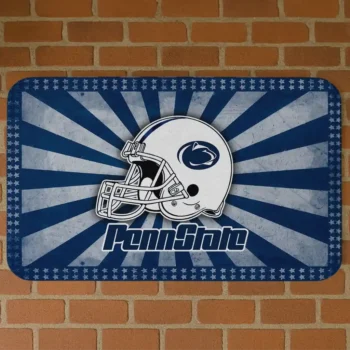 Penn State Nittany Lions Helmet Centerpiece Blue Doormat