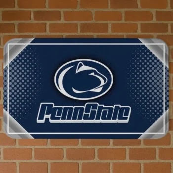 Penn State Nittany Lions Silver Halftone Blue Doormat