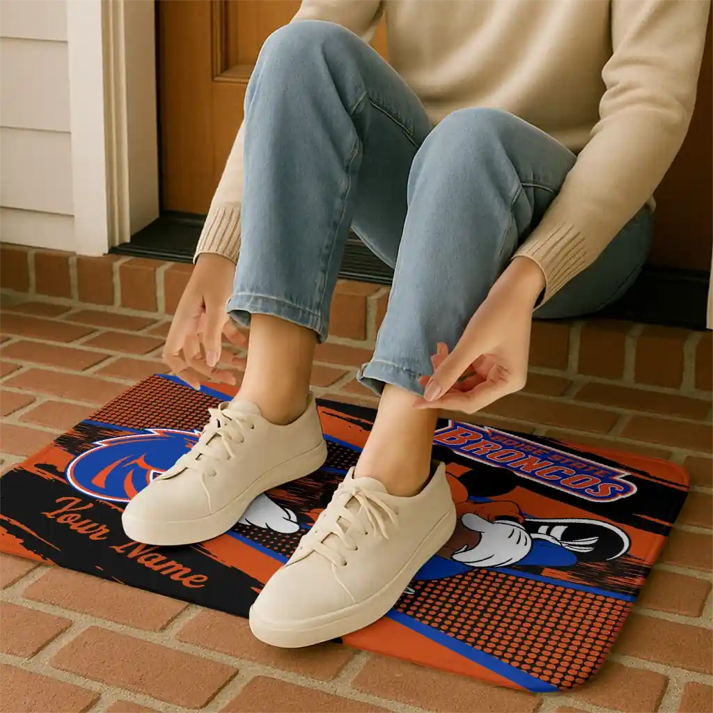 personalized-boise-state-broncos-mickey-quarterback-orange-black-doormat-top-rated.webp