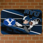 personalized-byu-cougars-mickey-quarterback-blue-black-doormat-best-selling.webp