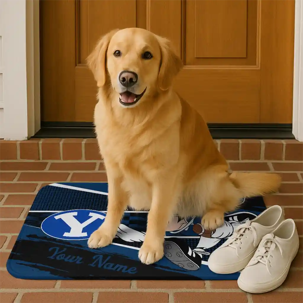 personalized-byu-cougars-mickey-quarterback-blue-black-doormat-high-quality.webp