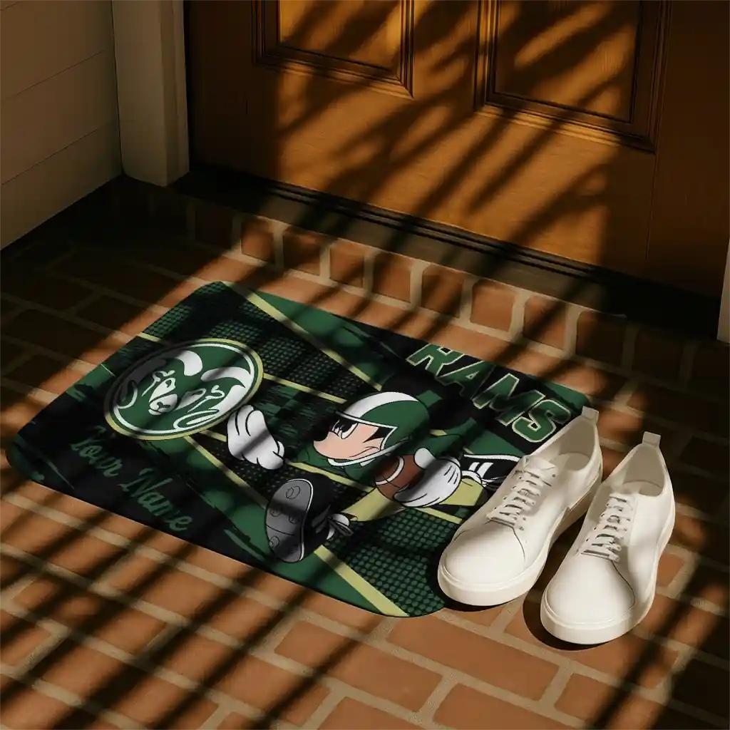 personalized-colorado-state-rams-mickey-quarterback-green-black-doormat-trendy.webp