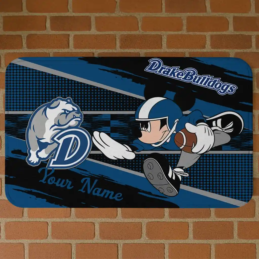 personalized-drake-bulldogs-mickey-quarterback-blue-black-doormat-best-selling.webp personalized drake bulldogs mickey quarterback blue black doormat best selling