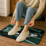 personalized-hawaii-rainbow-warriors-mickey-quarterback-green-black-doormat-best-selling.webp
