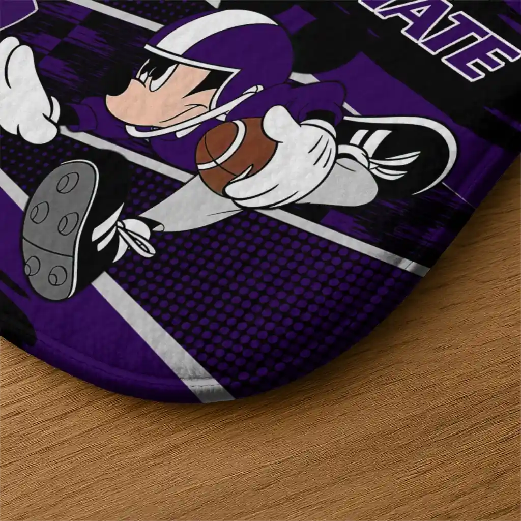 personalized-kansas-state-wildcats-mickey-quarterback-purple-black-doormat-latest-model.webp