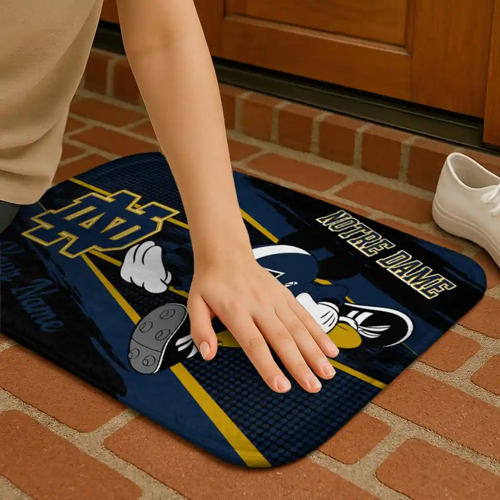 personalized-notre-dame-fighting-irish-mickey-quarterback-navy-black-doormat-premium-grade.webp