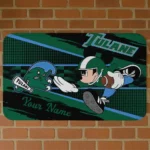 personalized-tulane-green-wave-mickey-quarterback-green-black-doormat-best-selling.webp