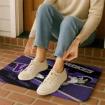 personalized-washington-huskies-mickey-quarterback-purple-black-doormat-best-selling.webp