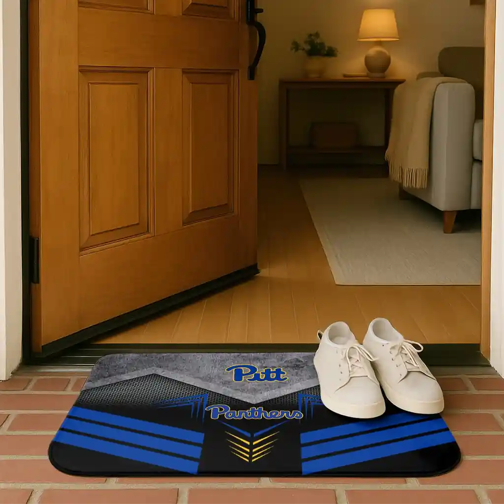 pittsburgh-panthers-chevron-points-royal-blue-black-doormat-fashion-forward.webp
