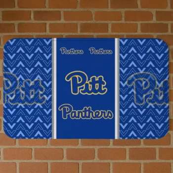 Pittsburgh Panthers Chevron Stack Royal Blue Doormat