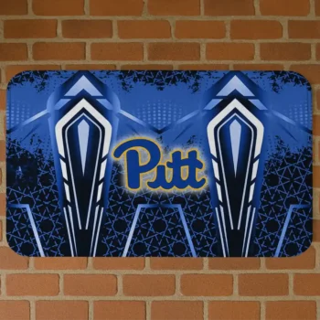 Pittsburgh Panthers Graphic Stripes Royal Blue Doormat