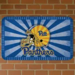 Pittsburgh Panthers Helmet Centerpiece Royal Blue Doormat