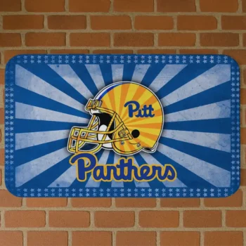 Pittsburgh Panthers Helmet Centerpiece Royal Blue Doormat