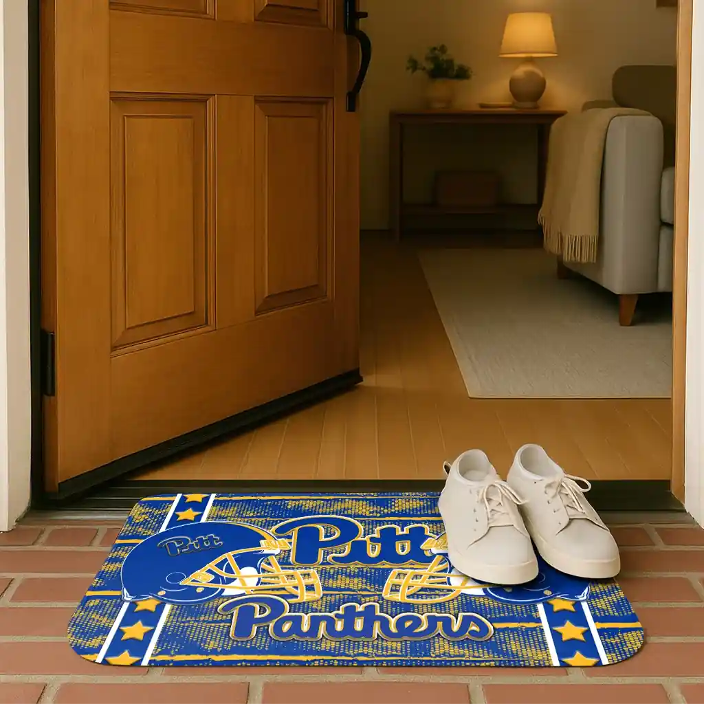 pittsburgh-panthers-helmet-illustration-royal-blue-doormat-fashion-forward.webp