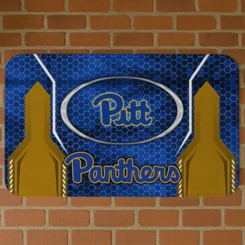 Pittsburgh Panthers Hexagon Oval Royal Blue Doormat