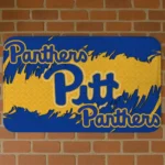Pittsburgh Panthers Plate Rip Royal Blue Doormat